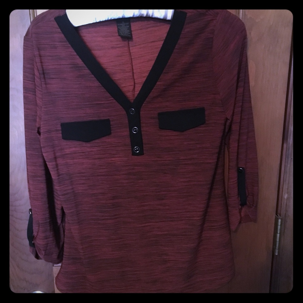 Susan Lawrence Rust Colored Top